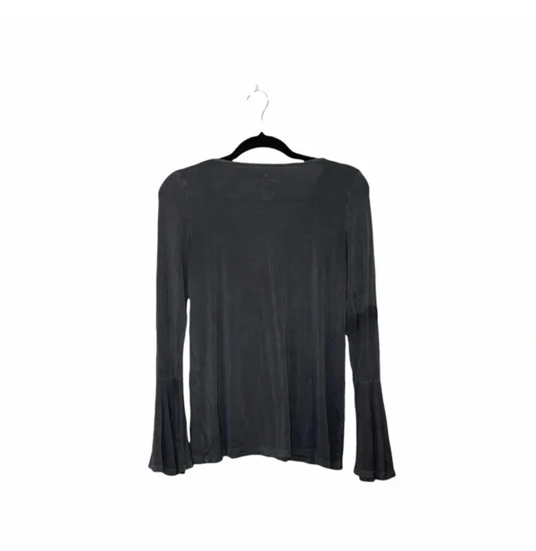 American Eagle Soft & Sexy Bell Sleeve Tee Gray Strappy V-neck - Image 6