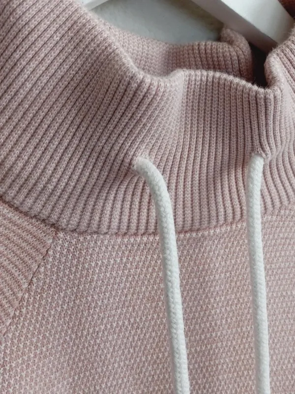 Varley Maceo Pique Mock Neck Pullover Sweatshirt in Blush Pink Size Small‎ - Image 3