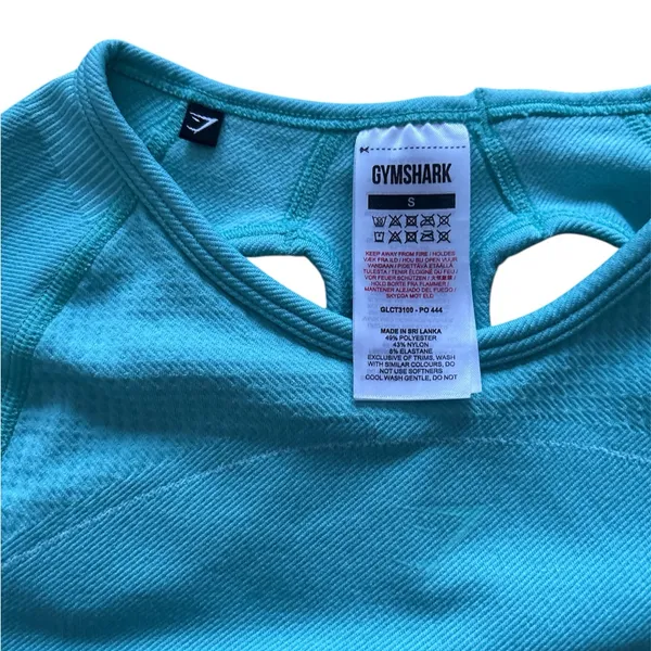 Gymshark Ultra Seamless Crop Top in Spearmint Green Size Small - Image 5