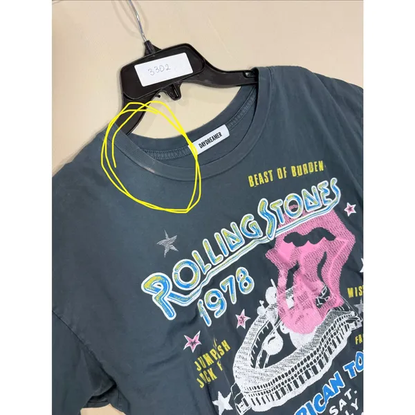 Daydreamer Rolling Stones 1978 American Tour Merch T-Shirt Small - Image 3