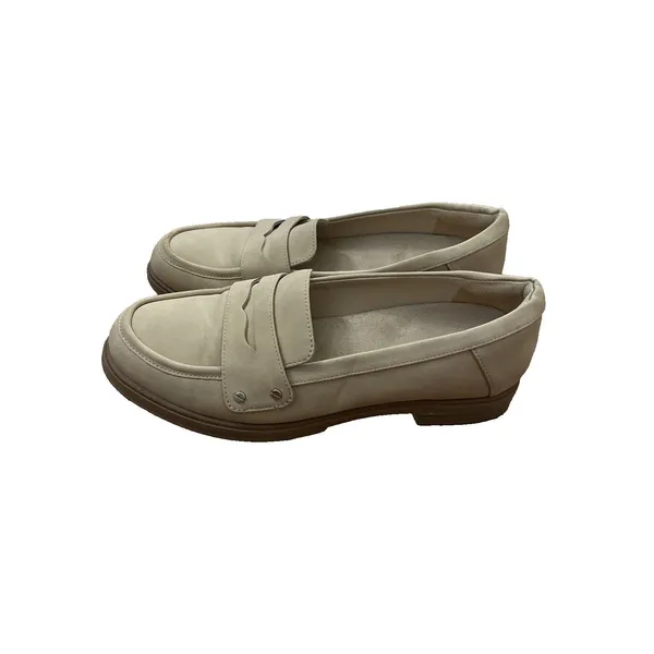 Dr Scholl's Hello Loafers Womens Size 8 Tan Faux Leather Slip On Penny Loafers - Image 3