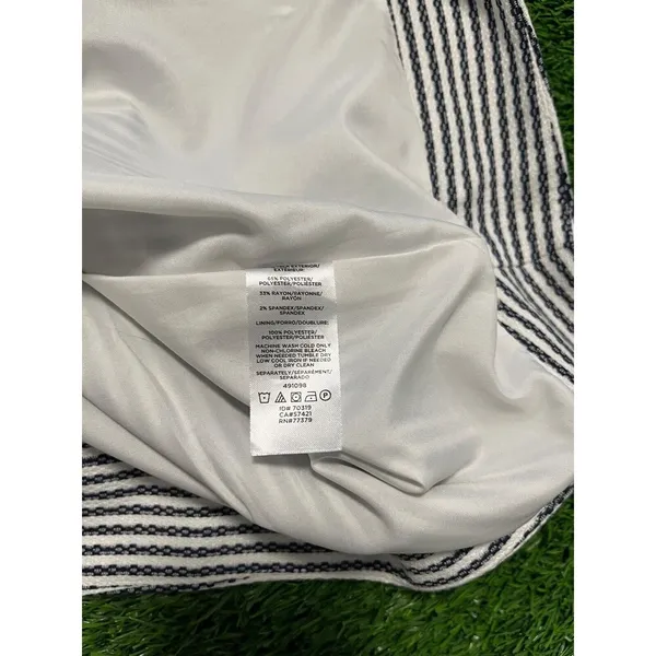 Ann Taylor Black/White Pinstripe Skirt - Image 9