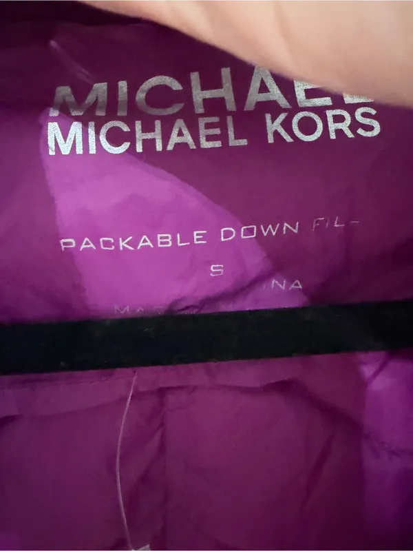 MICHAEL Michael Kors Packable Down Puffer Jacket size small Pink - Image 2