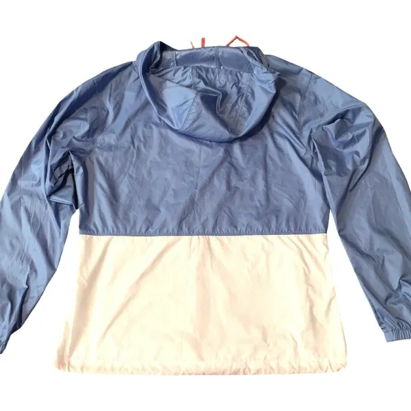 Columbia Womens Flash Forward Hooded Color Block Blue Windbreaker Size Medium - Image 2
