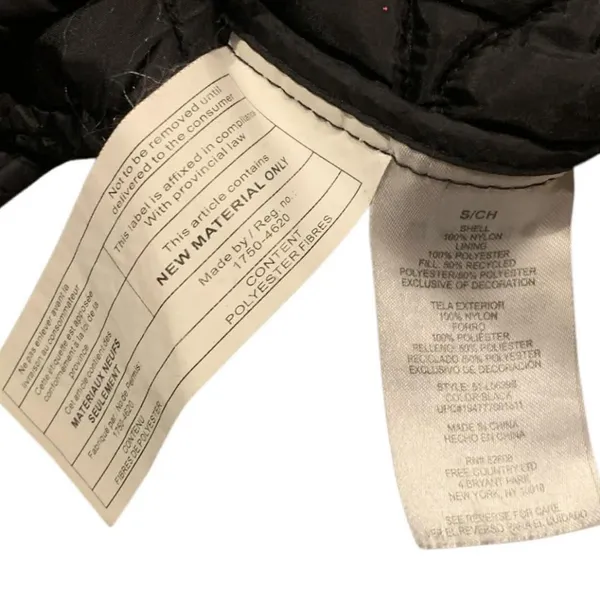 ​Free Country Black Onion Quilted Puffer Vest Gorpcore Minimalist S‎ - Image 7