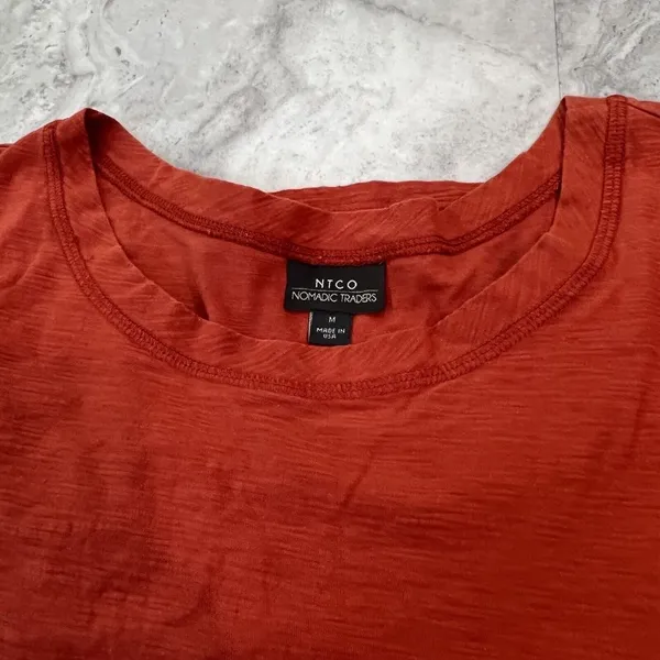 Nomadic Traders NTCO Burnt Orange Tunic Top Women's‎ Size Medium M Cotton - Image 3