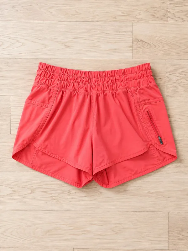 Lululemon Women's Tracker Short V Athletic Running SeaWheeze Orange Sz 4 - Image 2