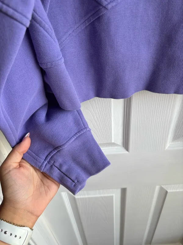 Lululemon Scuba Oversized Funnel-Neck Half Zip - Dark Lavender M/L - Image 6