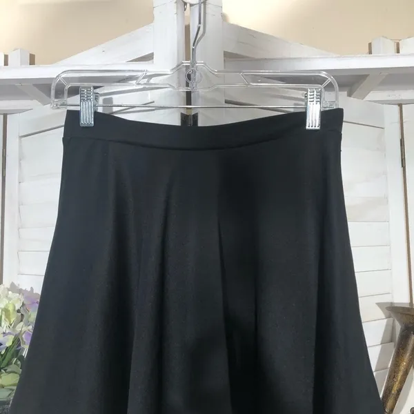 Vintage Y2K black mini skirt skater style broomstick goth rave punk grunge sz M - Image 4