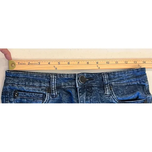 Kut from the Kloth Womens Diana Skinny Jeans Size 2 Blue‎ Floral Stretch Denim - Image 7