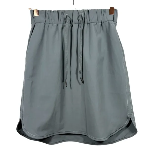 Lululemon Women's On‎ The Fly Skirt Gray Size 4 Activewear Athleisure Sporty - Image 6