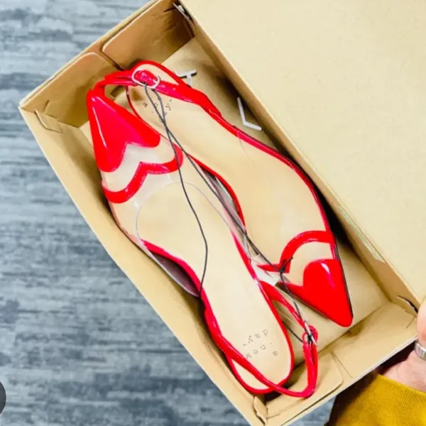 A New Day Red Heart Slingback Heels - Image 2