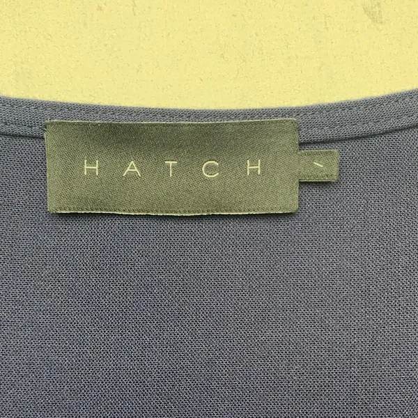Hatch size 1 4/6 the Heidi Navy dress maternity postpartum mini ruffle v neck - Image 4