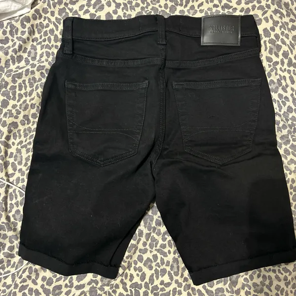 Hollister Men's 9" Slim Black Hollister Men's 9" Slim Black Denim Shorts Size 29 - Image 3
