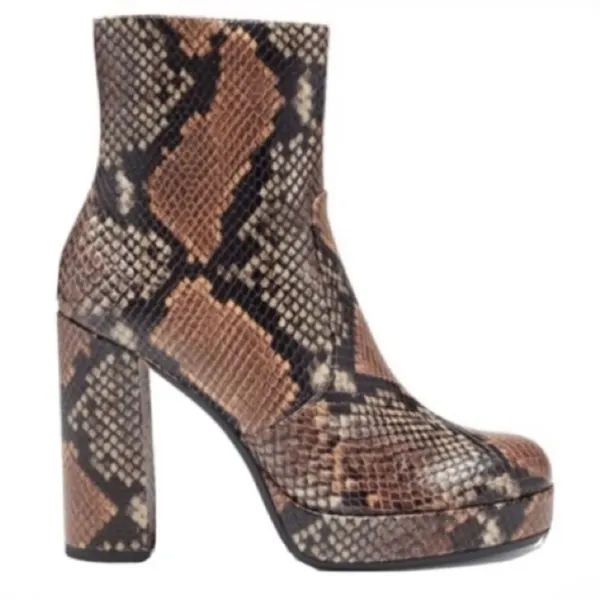 Vince Camuto Brown and Black Heeled Boots - Image 3