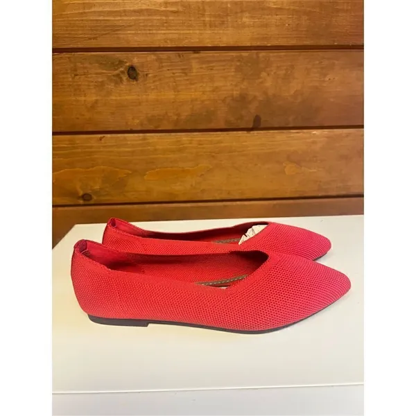 Atalina Woven Ballot Red Flats Shoes Sz 6 NIB - Image 2