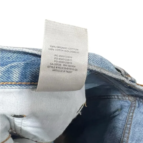 Aritzia Denim Forum Farrah‎ Cheeky Short Cutoff Denim Shorts Light Wash - Image 15