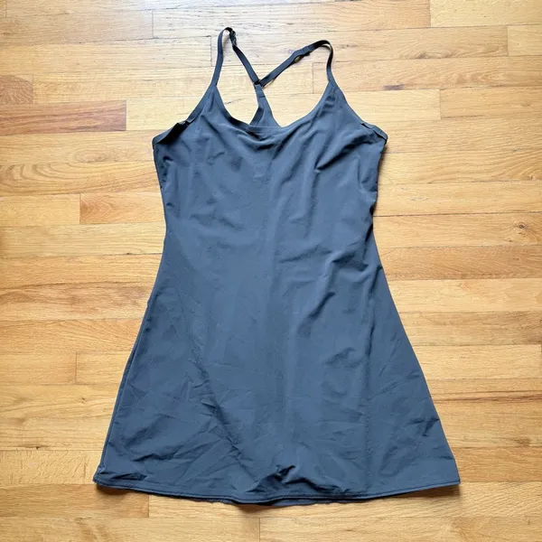 OUTDOOR VOICES The Exercise‎ Dress Athletic Tennis Skort Black Sleeveless Medium - Image 2
