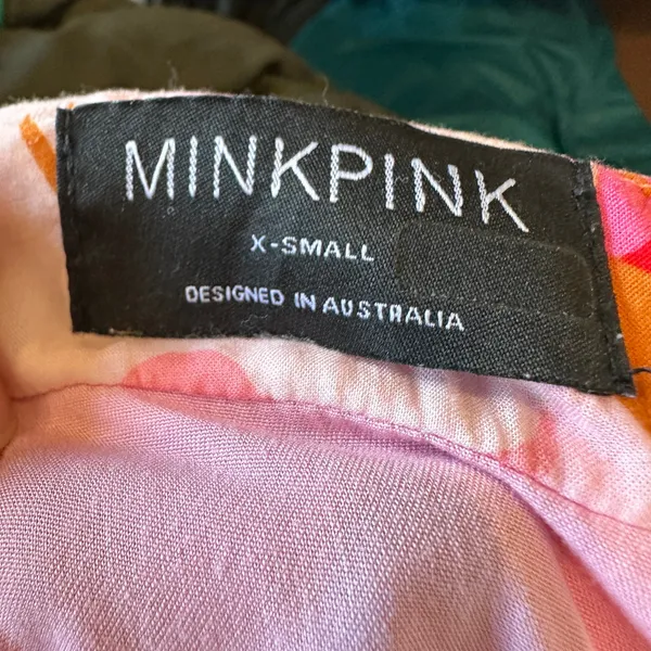 MinkPink Pink Tiered Ruffle Maxi Skirt XS Cottagecore Boho Vacation Full $129 - Image 7