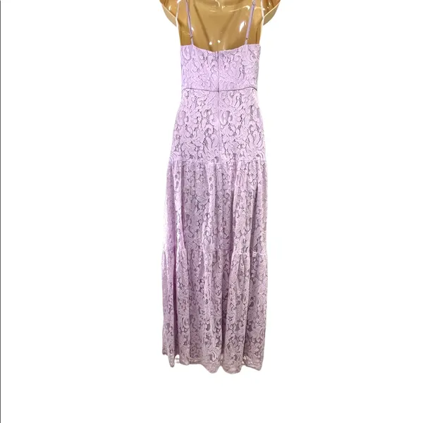 Lulus lace lavender maxi formal dress Xs - Image 4