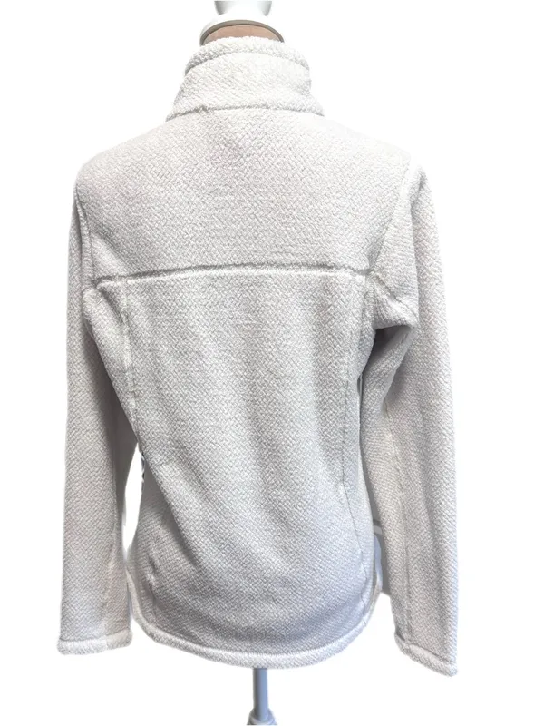 Patagonia Re-Tool Snap-T Fleece Pullover Women's Large Off White Cream FA18 - Image 5