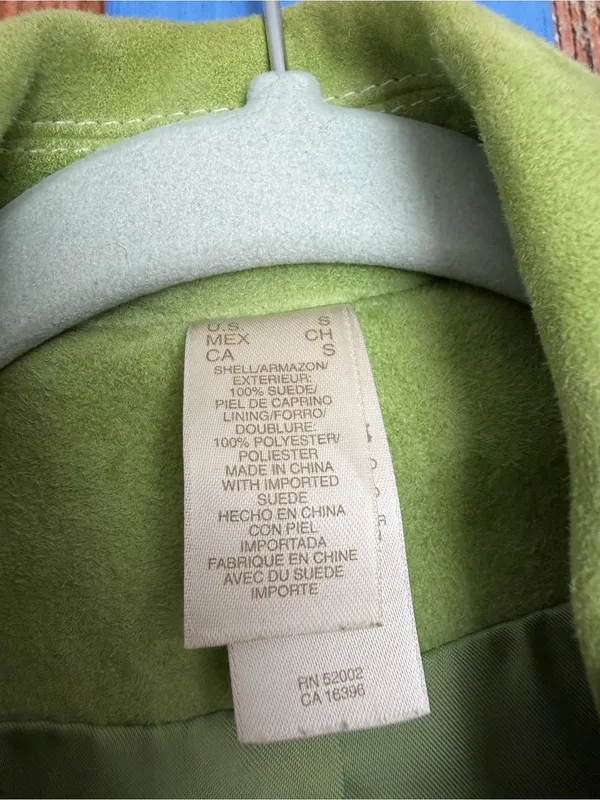 Vintage Suede Belted Jacket - Image 4