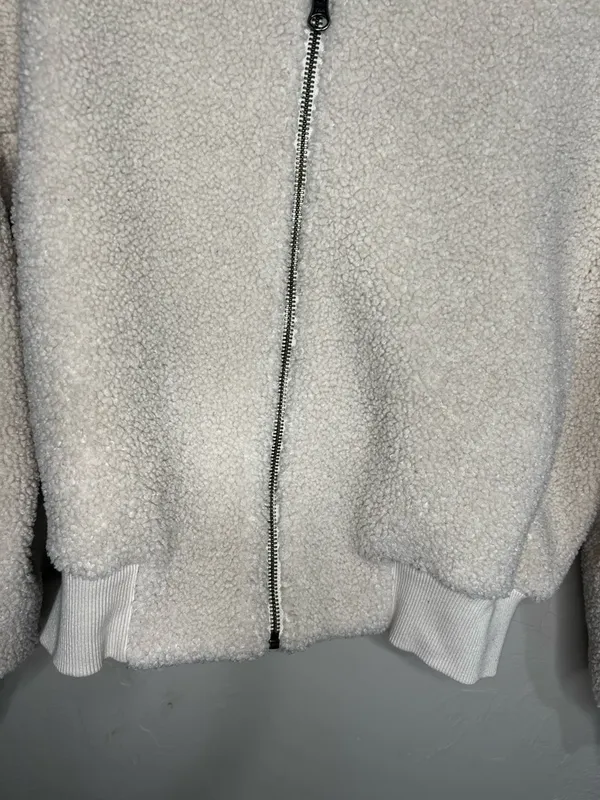 Uniqlo Teddy Sherpa Cream‎ Cozy Full Zip Jacket - Image 4
