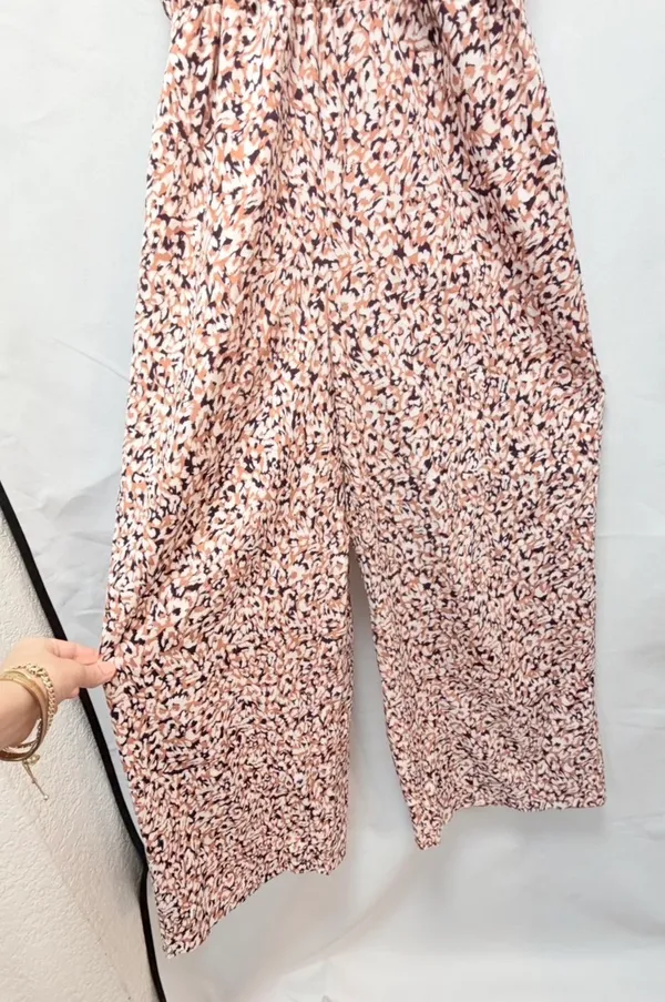 ✨ Boho Floral Halter Jumpsuit • Wide Leg • Size S 🌸 - Image 6