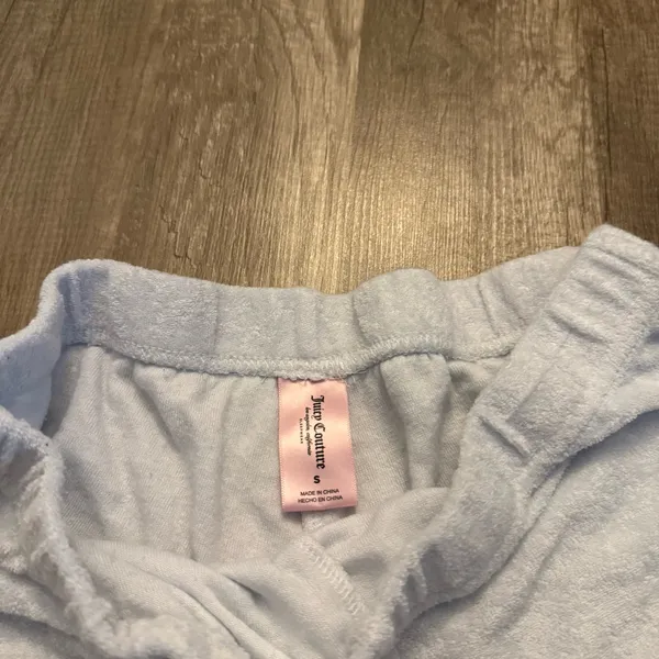 Juicy Couture 3 Piece Terry Cloth Rhinestone Pajama Lounge Set - Image 3