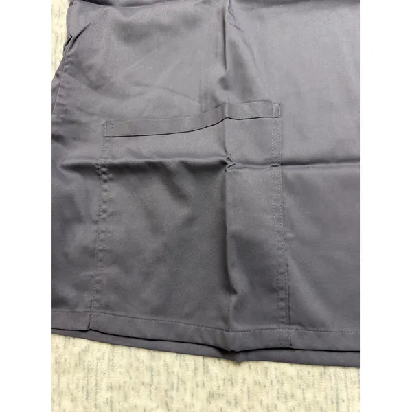 Landau CareFlex Womens Scrub Top 3XL Gray V-Neck Stretch Modern Fit 2Pocket NWOT - Image 2