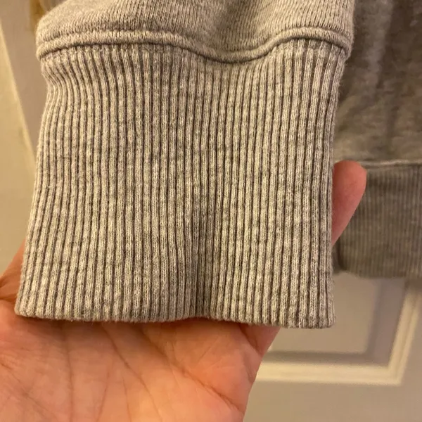 Aerie American Eagle Relaxed Grey Turtleneck Sweatshirt, Loungewear, Women's Sm - Image 2