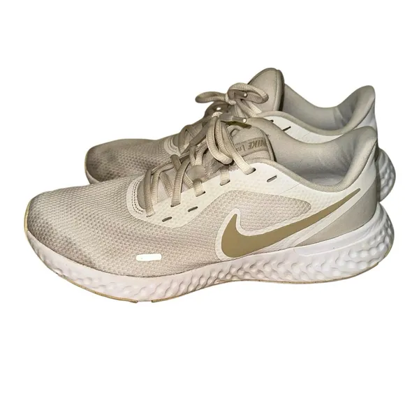 Nike Revolution Running Shoes‎ Women’s 9.5 White Athletic Sneakers - Image 4