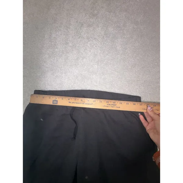 Victoria's Secret LOVE PINK christmas plaid wide leg sweat pants raw hem L - Image 9