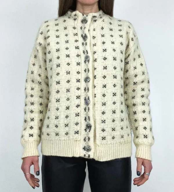 Vintage Wool Blend Button - Image 5