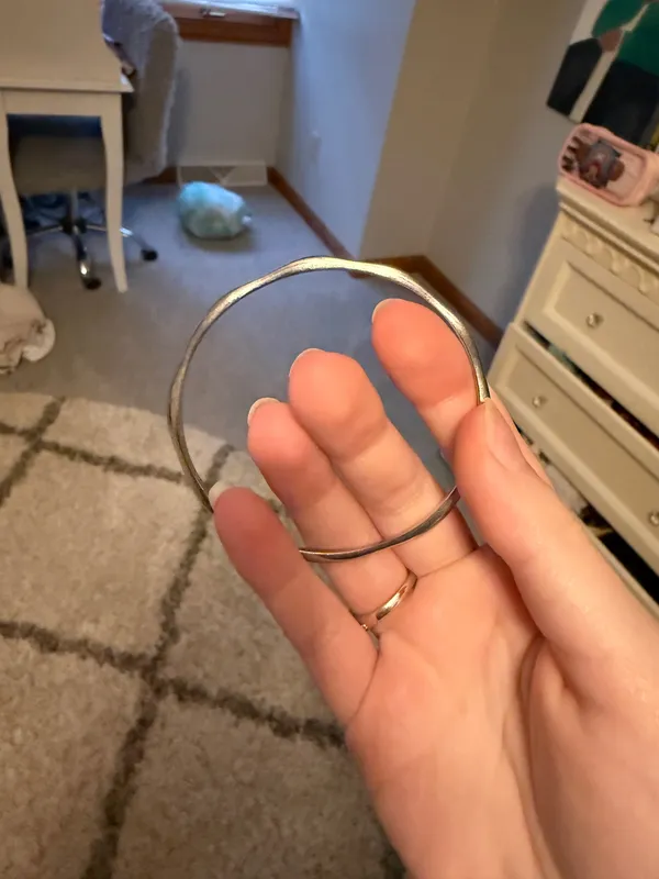 Sliver bangle bracelet Silver - Image 4