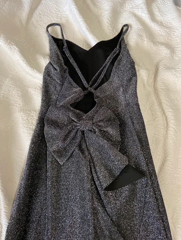 Black Sparkle Gown Size M - Image 4