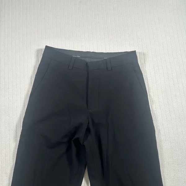 Calvin Klein Women's Size 8 Regular Black Wide-Leg Trousers Dress Pants - Image 6