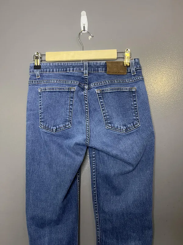DKNY Jeans Bootcut Jeans Womens 2 Medium Wash Blue Stretch Denim Regular Fit - Image 6