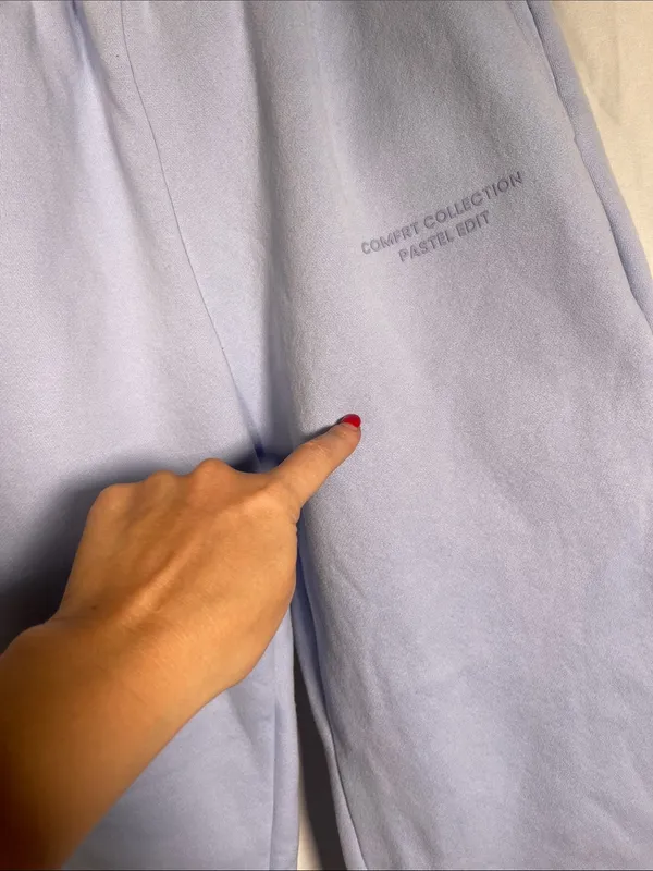 COMFRT PASTEL COLLECTION BLUE SWEATPANTS SMALL - Image 5