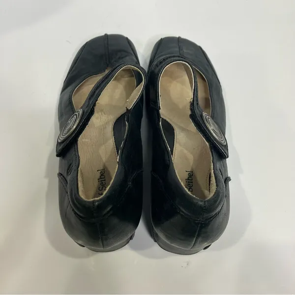 Josef Seibel black leather‎ mary Jane pumps women’s size 36 - Image 6
