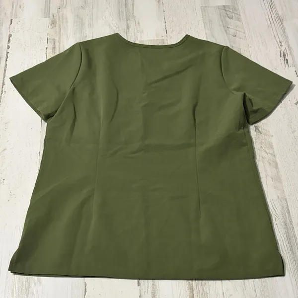 Figs Olive Green Women's Scrub  Top - Image 5