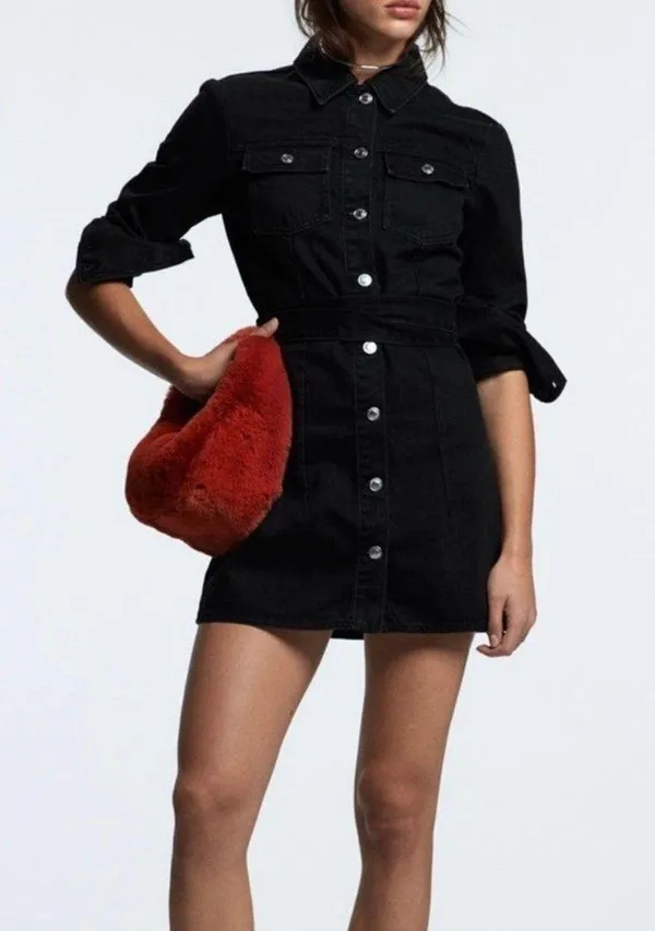 ZARA Doro Denim Dress - Image 3