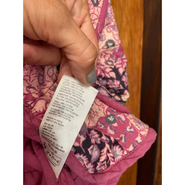 Free People Chloe quilted jacket sweetheart combo small - Image 5
