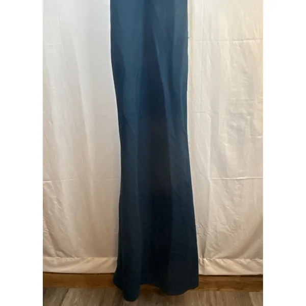 Lulus Margeaux Teal Cape Sleeveless Long Gown Size Small NWT - Image 4