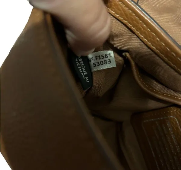 Coach light brown Crossbody Shoulder Bag Pebble Leather - Image 8