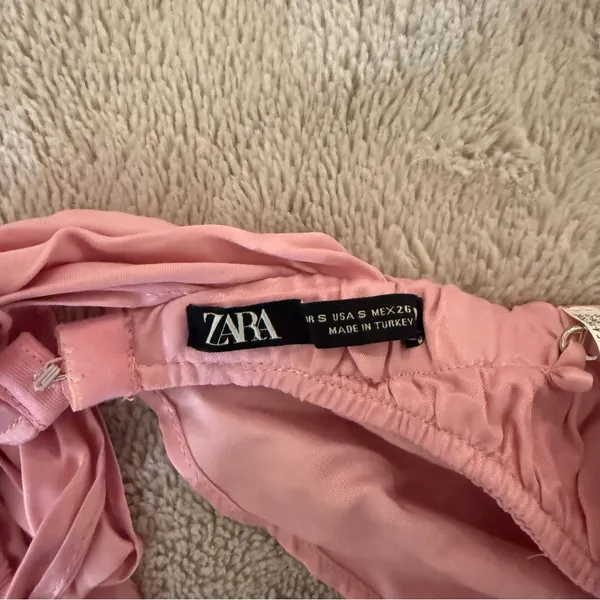 Zara Satin Effect Cropped Bandana Top - Image 5