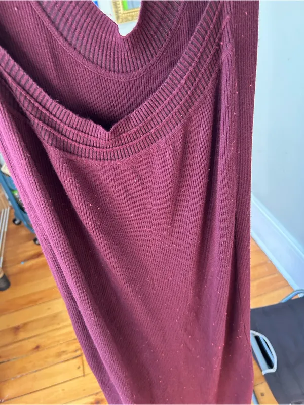 ☀️3/25 Free People Intimately Free All About Slip Knit Ribbed Dress large no bra - Image 7
