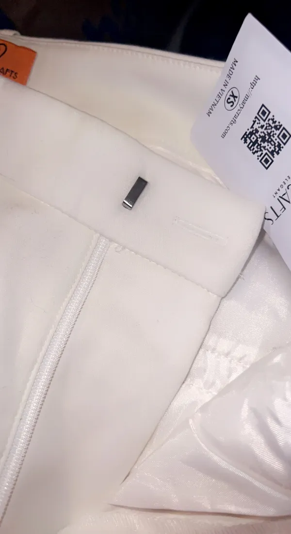NWT Mary Crafts Pants White Size XS - Image 4