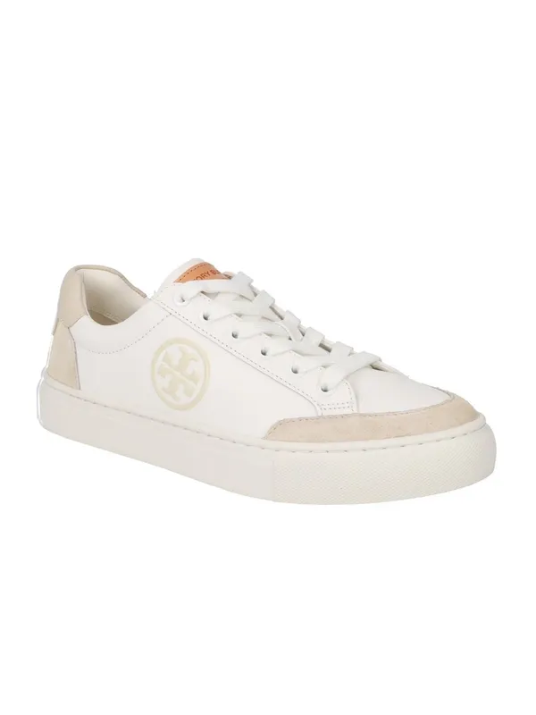 Tory Burch Bari Nappa Colorblock White Sneakers 9.5 - Image 2