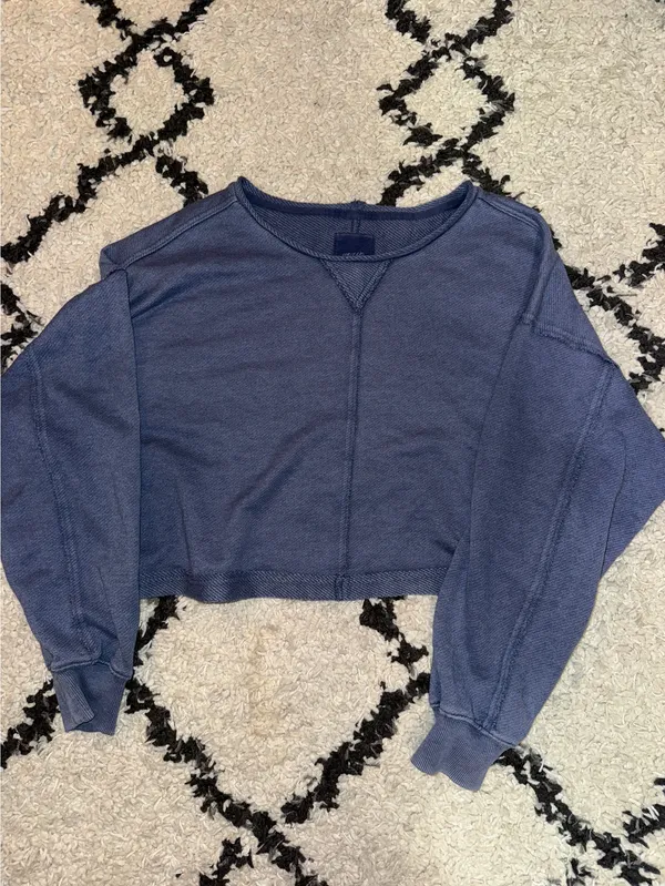 Aerie Cropped Crewneck - Image 2